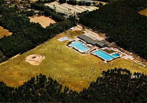 AK / Ansichtskarte  Walbeck_Geldern_Rheinland Freizeitzentrum mit beheiztem Waldfreibad und Restaurant Fliegeraufnahme