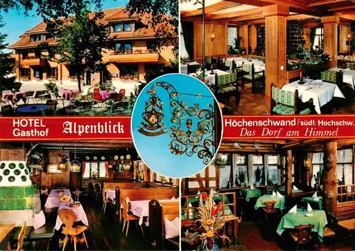 AK / Ansichtskarte 73925158 Hoechenschwand Hotel Gasthof Alpenblick Gastraeume
