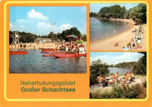 AK / Ansichtskarte  Wolmirsleben Grosser Schachtsee Strandpartien