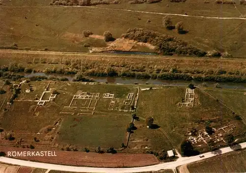 AK / Ansichtskarte  Eining_Donau_Bayern Roemerkastell Fliegeraufnahme
