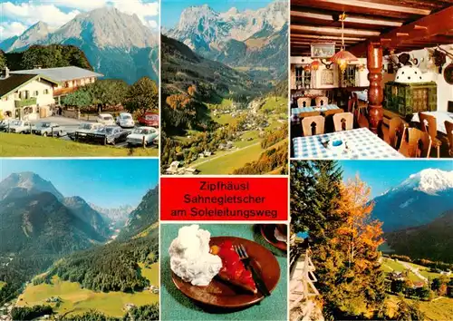 AK / Ansichtskarte  Ramsau__Berchtesgaden Berggasthof Pension Zipfhaeusl Gaststube Panorama