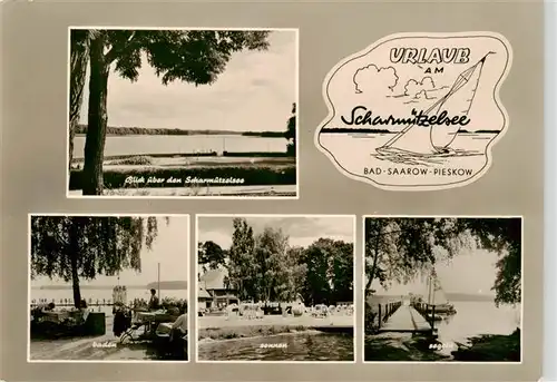 AK / Ansichtskarte  Pieskow_Bad_Saarow Scharmuetzelsee Baden Sonnen Segeln