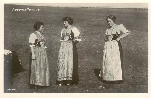 AK / Ansichtskarte  Appenzell_IR Appenzellerinnen in Tracht