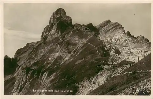 AK / Ansichtskarte  Lysengrat_Altmann_IR mit Saentis