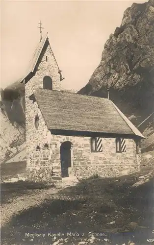AK / Ansichtskarte  Meglisalp_1520m_Altmann_AR Kapelle Maria zum Schnee