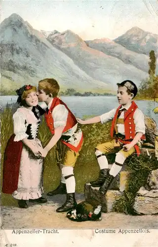 AK / Ansichtskarte  Appenzeller_Land_IR Appenzeller Trachtenkinder