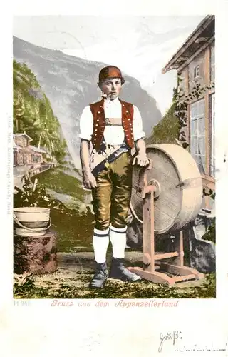 AK / Ansichtskarte  Appenzeller_Land_IR Appenzeller Tracht