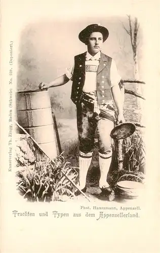 AK / Ansichtskarte  Appenzeller_Land_IR Trachten und Typen aus dem Appenzeller Land