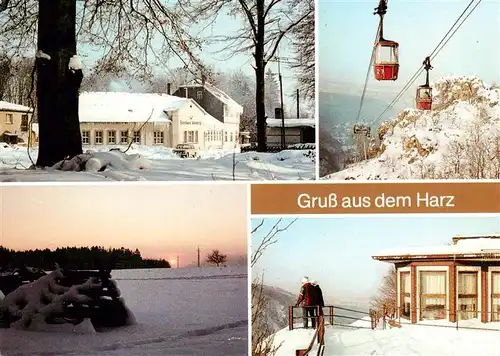 AK / Ansichtskarte  Auerberg_Harz Forsthaus Auerberg Personenschwebebahn Friedrichsbrunn Hexentanzplatz