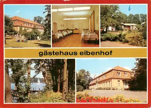 AK / Ansichtskarte 73925372 Pieskow_Bad_Saarow Gaestehaus Eibenhof Gastraum Seepartie Park