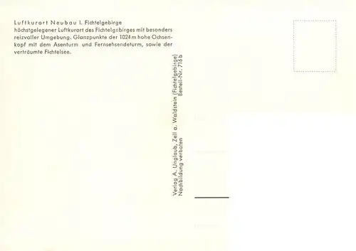 AK / Ansichtskarte 73925381 Neubau_Fichtelberg mit Ochsenkopf und Asenturm
