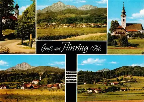 AK / Ansichtskarte  Ainring Park Panorama Kirche