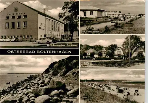 AK / Ansichtskarte  Boltenhagen_Ostseebad FDGB Erholungsheim Fritz Reuter FDGB Urlauberdorf Kurpark An der Kueste Strand