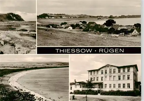 AK / Ansichtskarte  Thiessow_Ostseebad_Ruegen Strandpatien Kurhaus Strandhotel