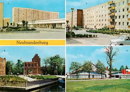 AK / Ansichtskarte  Neubrandenburg Juri Gagarin Ring Keplerstrasse Treptower Tor Stadthalle