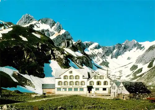 AK / Ansichtskarte  Weissbad_IR Berggasthaus Meglisalp