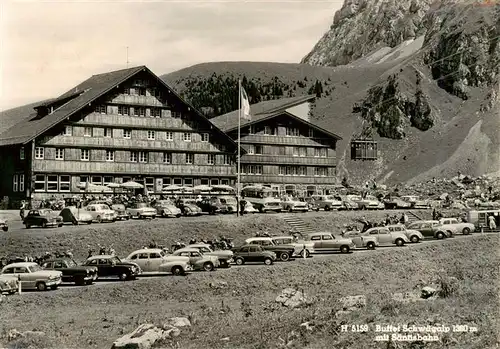 AK / Ansichtskarte  Schwaegalp_AR Buffet Saentis Schwebebahn