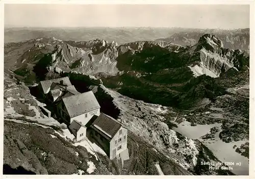 AK / Ansichtskarte  Saentis_2504m_AR Saentisgipfel Berghotel Saentis