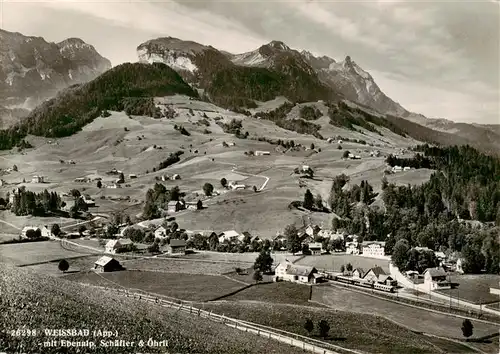AK / Ansichtskarte  Weissbad_IR Panorama mit Ebenalp Schaefler und oehrli