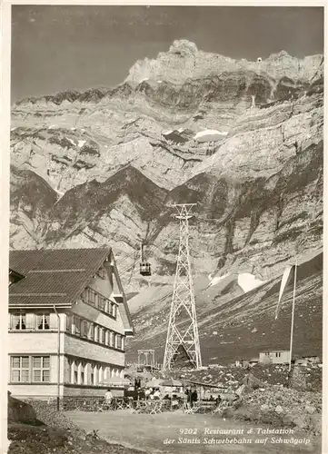 AK / Ansichtskarte  Schwaegalp_AR Restaurant Talstation Saentis Schwebebahn