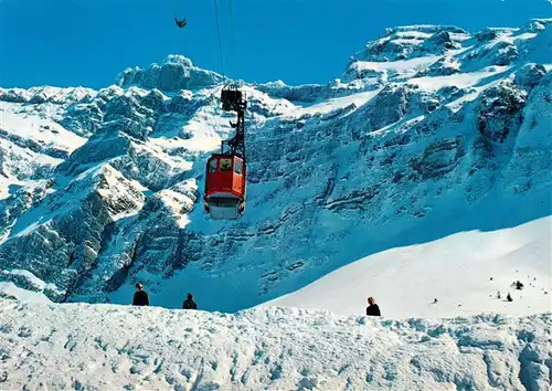 AK / Ansichtskarte  Schwaegalp_AR Luftseilbahn mit Saentis Appenzeller Alpen