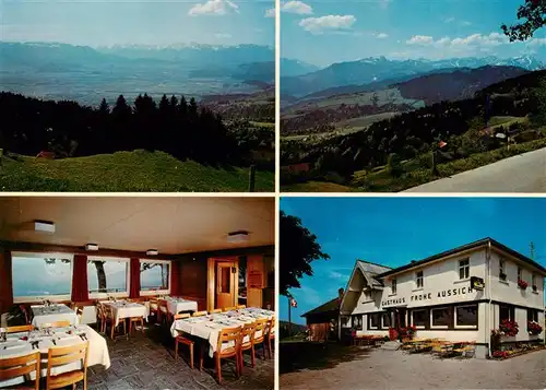 AK / Ansichtskarte  Oberegg_IR Landgasthof zur frohen Aussicht Fernsicht Alpenpanorama
