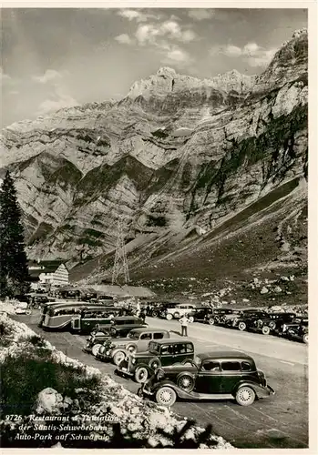 AK / Ansichtskarte  Schwaegalp_AR Buffet Schwaegalp und Saentisgipfel