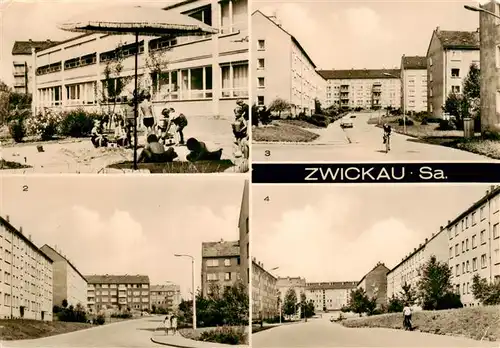 AK / Ansichtskarte 73925470 Zwickau__Sachsen Kindergarten Eschenweg Otto-Nuschke-Strasse Windberg Johannes-R. Becher-Strasse