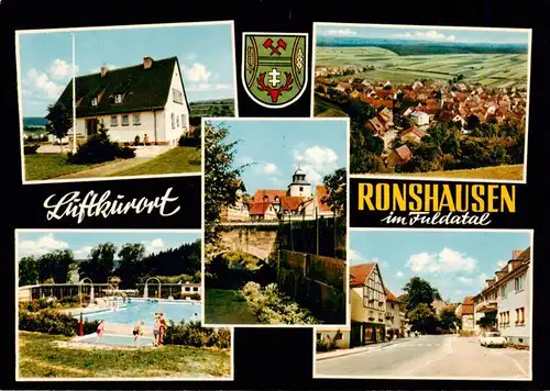 AK / Ansichtskarte 73925475 Ronshausen Teilansichten Panorama Freibad