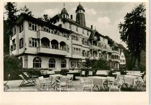 AK / Ansichtskarte  Herrenalb_Bad_Herrenalb Parkhotel Mayenberg Gartenterrasse