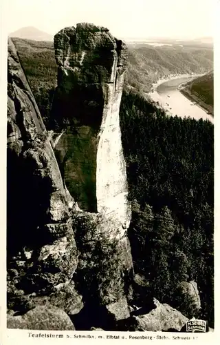 AK / Ansichtskarte 73925564 Saechsische_Schweiz Teufelturm 