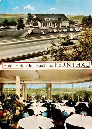 AK / Ansichtskarte 73925758 Neschen_Rheinland_Odenthal Hotel Autobahn Rasthaus Fernthal Gastraum