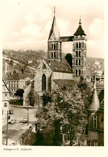 AK / Ansichtskarte  Esslingen__Neckar Stadtkirche