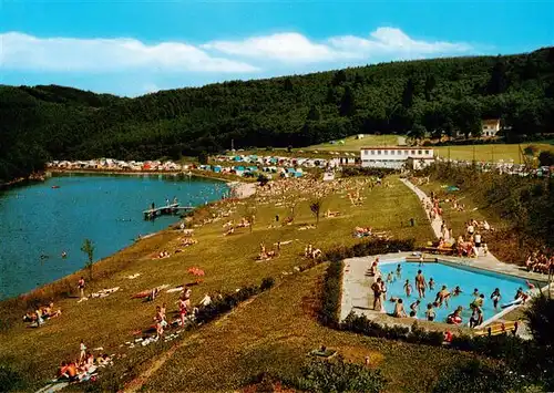 AK / Ansichtskarte  Kessenhammer Erholungsanlage Kessenhammer Campingplatz Freibad Fliegeraufnahme