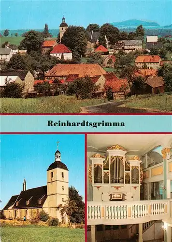 AK / Ansichtskarte 73925797 Reinhardtsgrimma Teilansicht Kirche Silbermannorgel