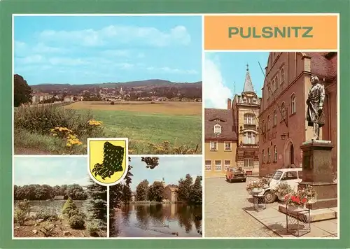 AK / Ansichtskarte 73925811 Pulsnitz_Sachsen Panorama Walkmuehlenbad Schlossteich Rietschal Denkmal