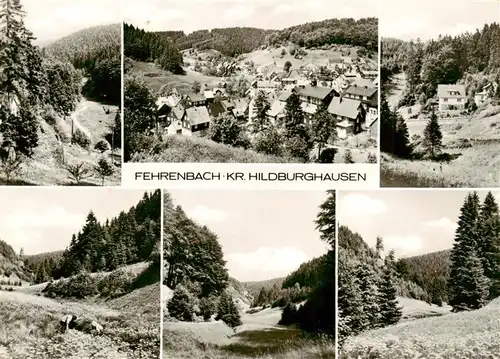 AK / Ansichtskarte  Fehrenbach_Thueringer_Wald Panorama Teilansichten