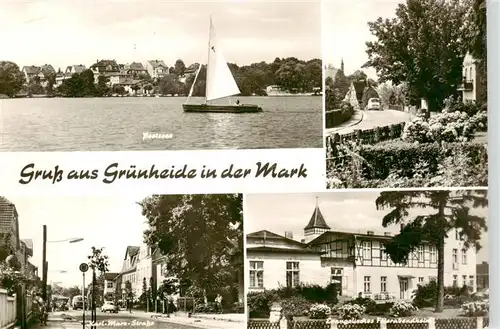 AK / Ansichtskarte  Gruenheide_Mark Peetzsee Karl Marx Strasse Ev Feierabendheim