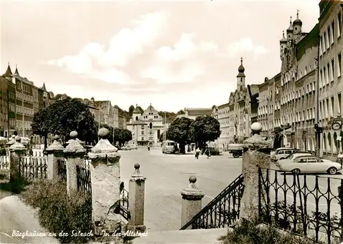 AK / Ansichtskarte  Burghausen__Salzach_Oberbayern In der Altstadt