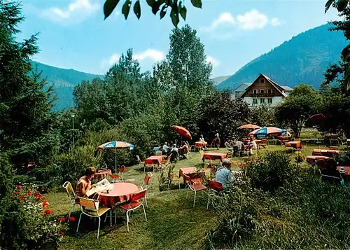 AK / Ansichtskarte  Wildbad_Schwarzwald Waldcafe Restaurant Gaestehaus Hochwiese Gartenpartie