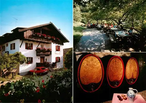 AK / Ansichtskarte  Pardell_Klausen_Suedtirol Gasthof Huber Restaurant Jausenstation Weinfaesser