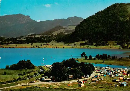 AK / Ansichtskarte  Walchsee_Tirol_AT Camping Seespitz Fliegeraufnahme