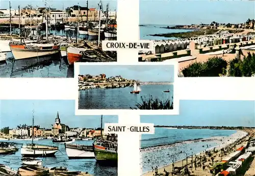 AK / Ansichtskarte  Croix-de-Vie_Vendee_85_Vendee Vue partielle Saint Gilles La plage