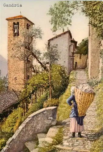 AK / Ansichtskarte  Gandria_Lago_di_Lugano Dorfmotiv