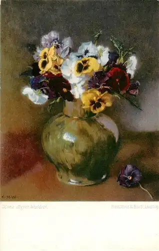 AK / Ansichtskarte  Verlag_Meissner_und_Buch Kunz. Meyer Waldeck K-M-W Blumen Vase