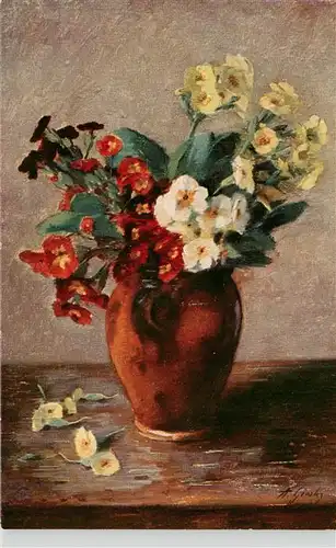 AK / Ansichtskarte  Verlag_Primus_Nr. Nr. 971 Blumen Vase