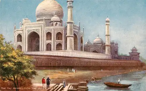 AK / Ansichtskarte  Verlag_Tucks_Oilette_Serie_Nr. Nr. 7237 The Taj Mahal From The River Agra 