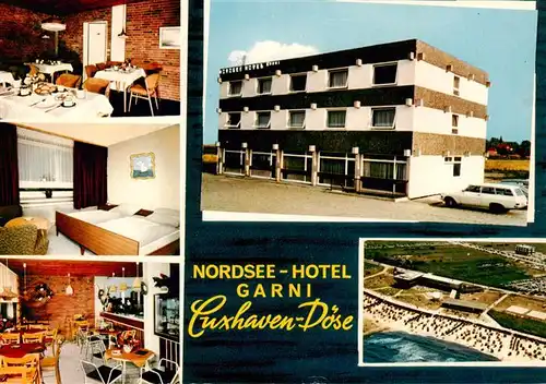 AK / Ansichtskarte  Doese_Cuxhaven Nordsee Hotel Garni Gastraeume Fliegeraufnahme