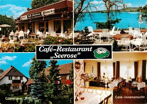 AK / Ansichtskarte 73926260 Malente-Gremsmuehlen Cafe Restaurant Seerose Terrasse Gaststube Gaestehaus Waltraut