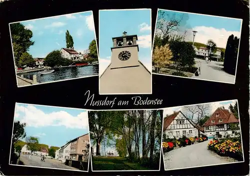 AK / Ansichtskarte 73926311 Nussdorf_Bodensee_ueberlingen Seepartie Ortspartien Kirche